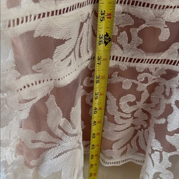 Lulu's Women’s White & Nude Lace Dress Spaghetti straps Fitted size XXL NEW - Picture 13 of 17